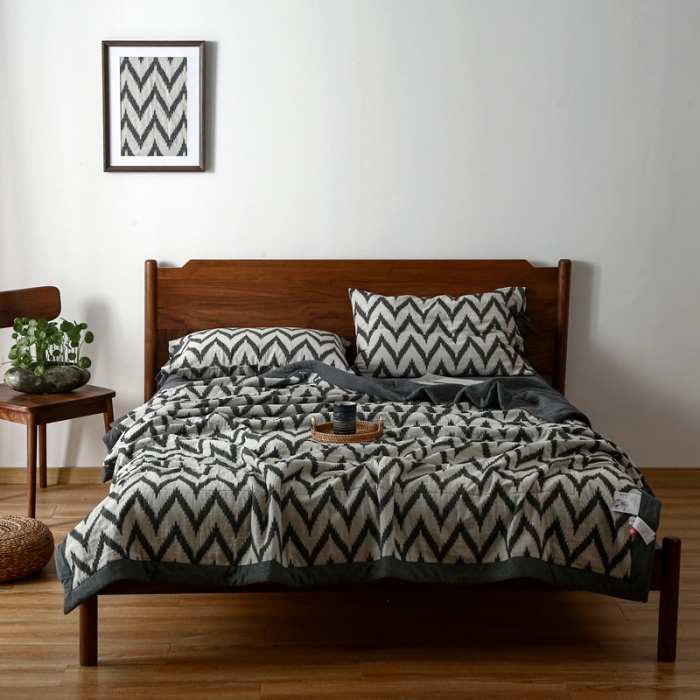 91家纺网 家纺一手货源 找家纺 安莱生活 2022新款海澜夏被 海澜-灰 可随意混搭