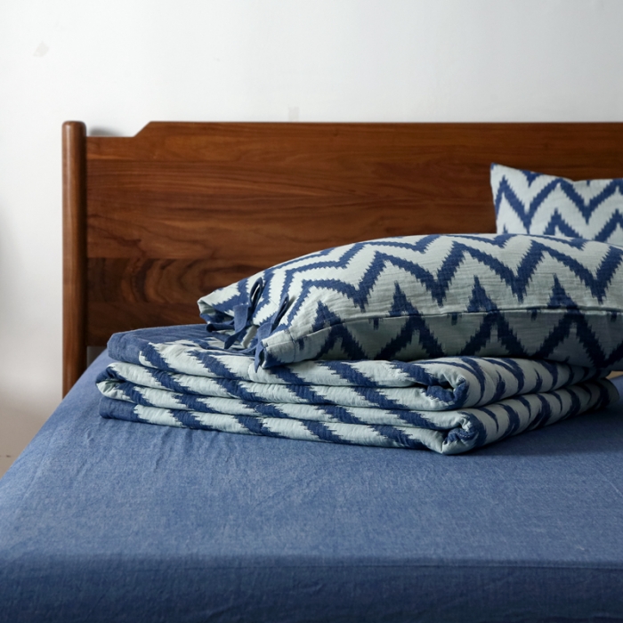 91家纺网 家纺一手货源 找家纺 安莱生活 2022新款海澜夏被 海澜-蓝 可随意混搭