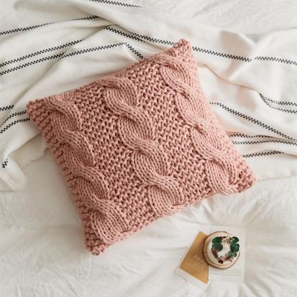 91家纺网 家纺一手货源 找家纺 总暖绵绵 北欧风手工棒针DIY抱枕套-浣纱（不含芯）