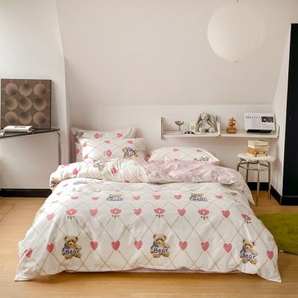 91家纺网 家纺一手货源 找家纺 （总）富瑞阁 2024新款13070全棉四件套新花型