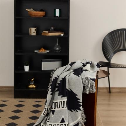 91家纺网 家纺一手货源 找家纺 （总）暖绵绵 新款纯棉波西米亚多功能盖毯休闲毯-罗微