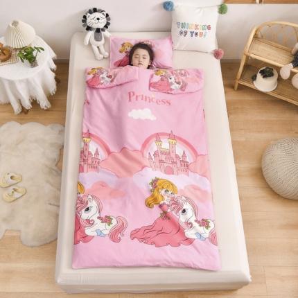 91家纺网 家纺一手货源 找家纺 （总）吉咪兔 2022新款大版卡通纯棉儿童睡袋防踢被