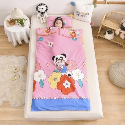 91家纺网 家纺一手货源 找家纺 （总）吉咪兔 2022新款大版卡通纯棉儿童睡袋防踢被