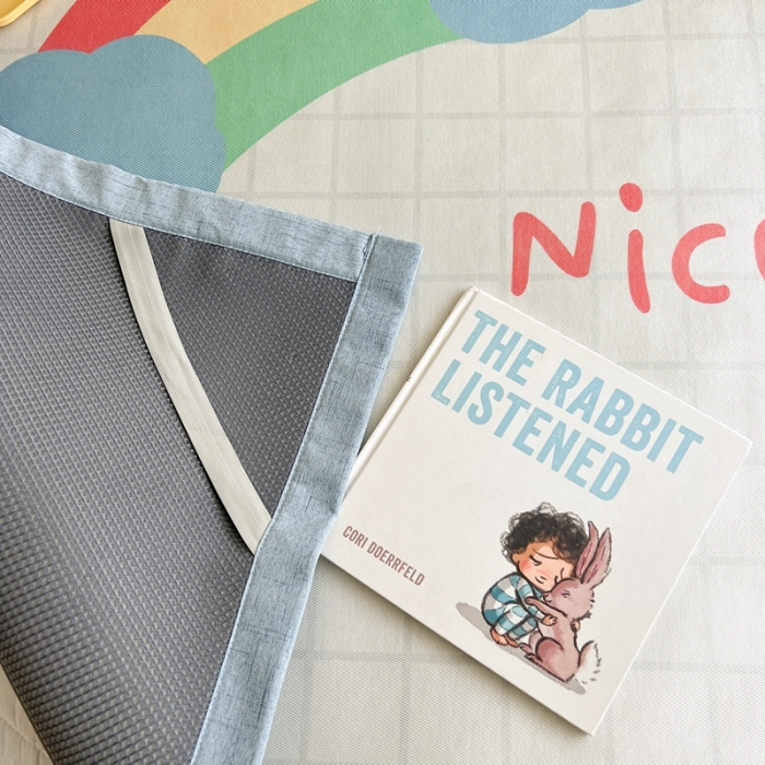 91家纺网 家纺一手货源 找家纺 时年 2022新款全工艺环保数码印花高品质水洗冰丝凉席 彩虹心情