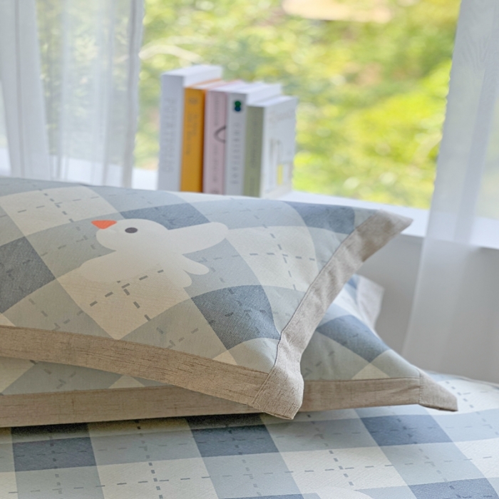 91家纺网 家纺一手货源 找家纺 时年 2022新款全工艺环保数码印花高品质水洗冰丝凉席 和平鸽