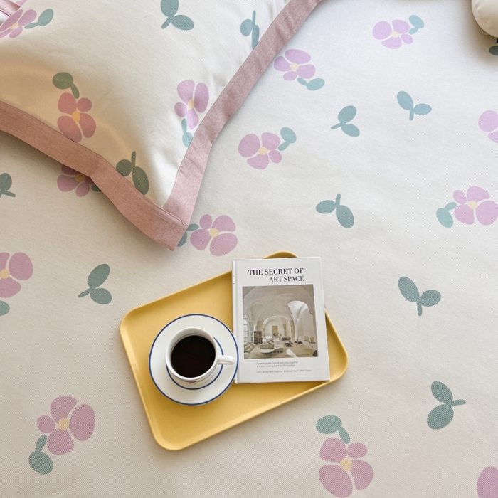 91家纺网 家纺一手货源 找家纺 时年 2022新款全工艺环保数码印花高品质水洗冰丝凉席 夏朵