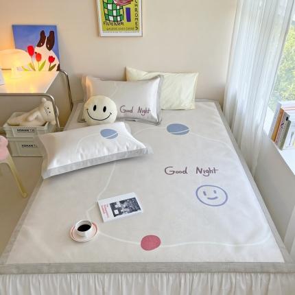 时年 2022新款全工艺环保数码印花高品质水洗冰丝凉席 小宇宙