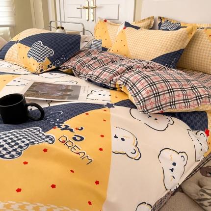 91家纺网 家纺一手货源 找家纺 （总） 米粒 2022新款芦荟棉套件