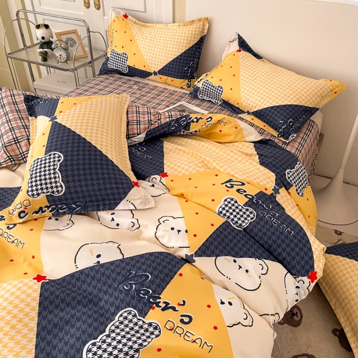 91家纺网 家纺一手货源 找家纺 （总）米粒 2022新款芦荟棉四件套