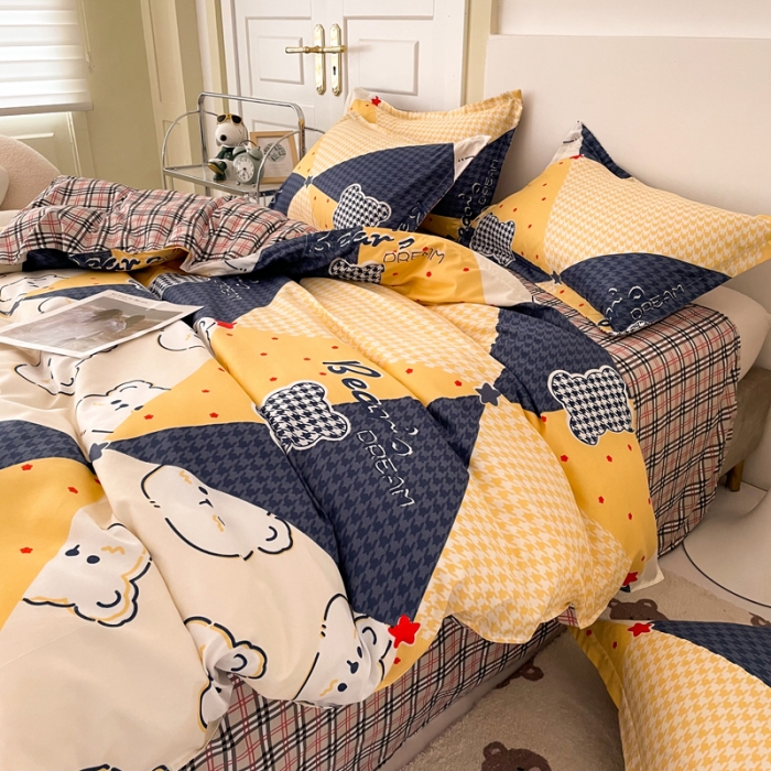 91家纺网 家纺一手货源 找家纺 （总）米粒 2022新款芦荟棉四件套