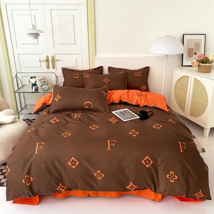 米粒 2022新款芦荟棉四件套 摩卡