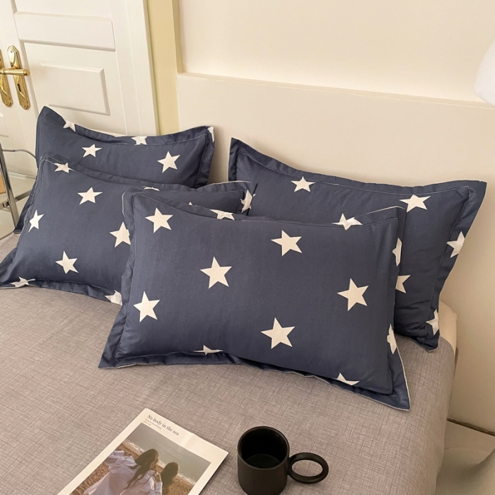 91家纺网 家纺一手货源 找家纺 米粒 2022新款芦荟棉四件套 星星兔