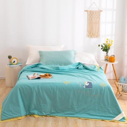 91家纺网 家纺一手货源 找家纺 （总）米洛贝伊 2022新款全棉水洗棉夏被-读书熊