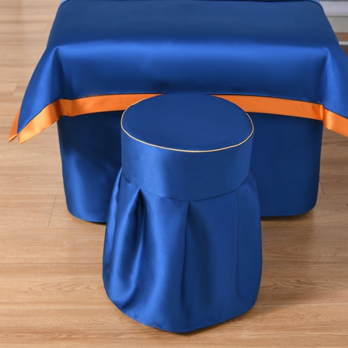 91家纺网 家纺一手货源 找家纺 莉人坊美容床罩批发 2023贵妃段天丝美容床罩四件套 梵高宝蓝