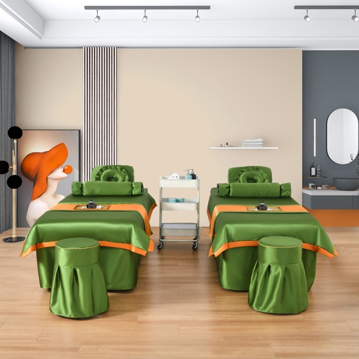 91家纺网 家纺一手货源 找家纺 莉人坊美容床罩批发 2023贵妃段天丝美容床罩四件套 绿野仙踪