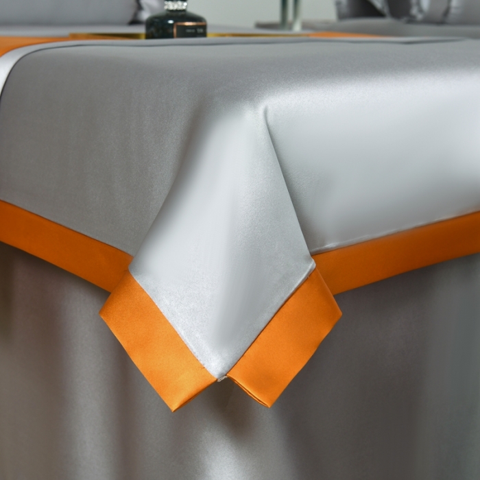 91家纺网 家纺一手货源 找家纺 莉人坊美容床罩批发 2023贵妃段天丝美容床罩四件套 摩登雅灰