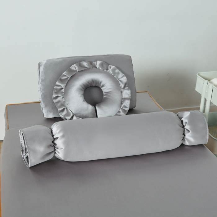 91家纺网 家纺一手货源 找家纺 莉人坊美容床罩批发 2023贵妃段天丝美容床罩四件套 摩登雅灰