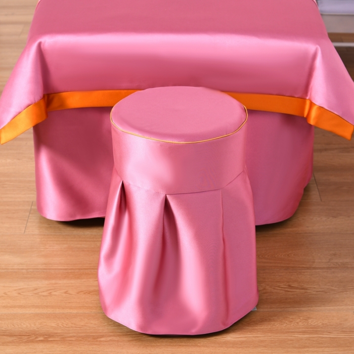 91家纺网 家纺一手货源 找家纺 莉人坊美容床罩批发 2023贵妃段天丝美容床罩四件套 蔷薇花语红