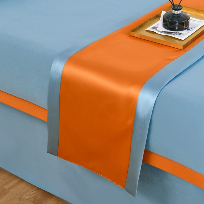 91家纺网 家纺一手货源 找家纺 莉人坊美容床罩批发 2023贵妃段天丝美容床罩四件套 天鹅湖兰