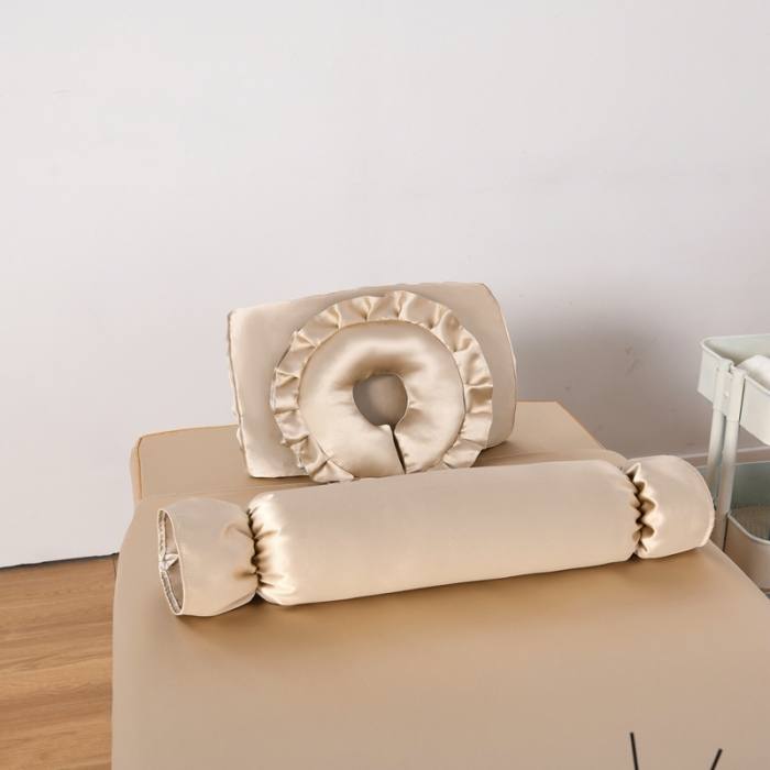 91家纺网 家纺一手货源 找家纺 莉人坊美容床罩批发 2023贵妃段天丝美容床罩四件套 伊丽米黄