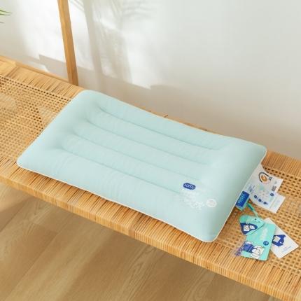 91家纺网 家纺一手货源 找家纺 境月枕芯坊 2022新款冷空气枕护颈款 蓝(单边护颈学生款35*60cm)