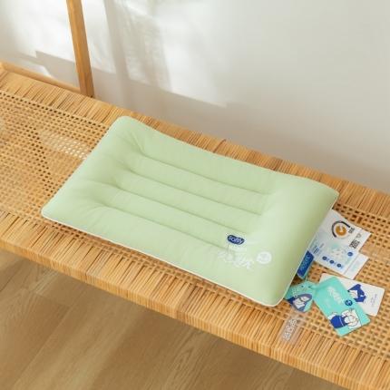 境月枕芯坊 2022新款冷空气枕护颈款 绿(单边护颈儿童款30*50cm)