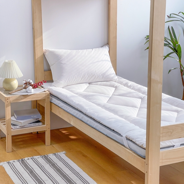 91家纺网 家纺一手货源 找家纺 棉造家居 2022新款宿舍床垫 白色