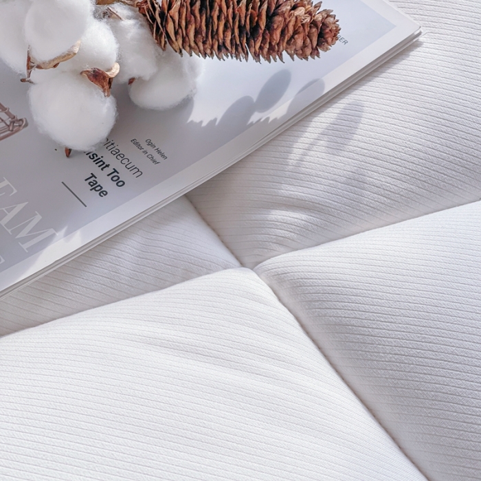 91家纺网 家纺一手货源 找家纺 棉造家居 2022新款宿舍床垫 白色