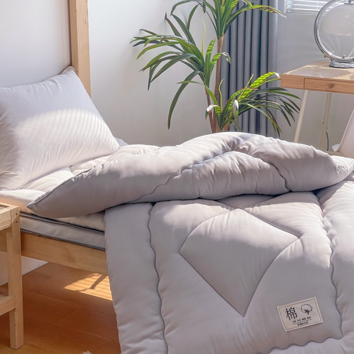 91家纺网 家纺一手货源 找家纺 棉造家居 2022新款宿舍床垫 灰色