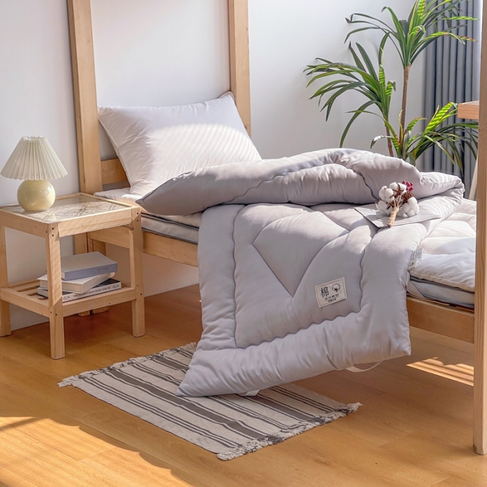 91家纺网 家纺一手货源 找家纺 棉造家居 2022新款宿舍床垫 灰色