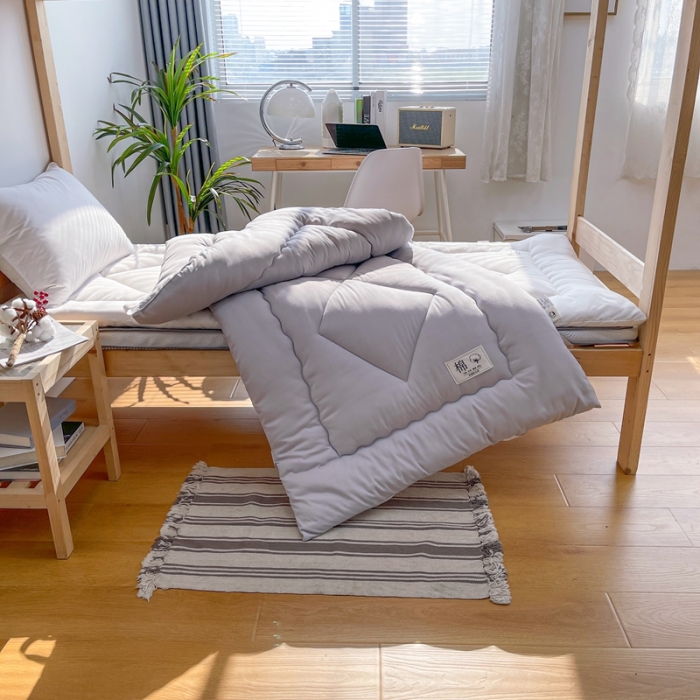 91家纺网 家纺一手货源 找家纺 棉造家居 2022新款宿舍床垫 灰色