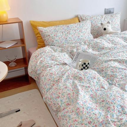 91家纺网 家纺一手货源 找家纺 （总）艾沁 2022新款复古碎花纯棉四件套