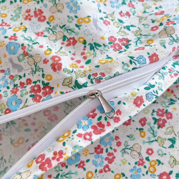 91家纺网 家纺一手货源 找家纺 艾沁 2022新款复古碎花纯棉四件套 春见