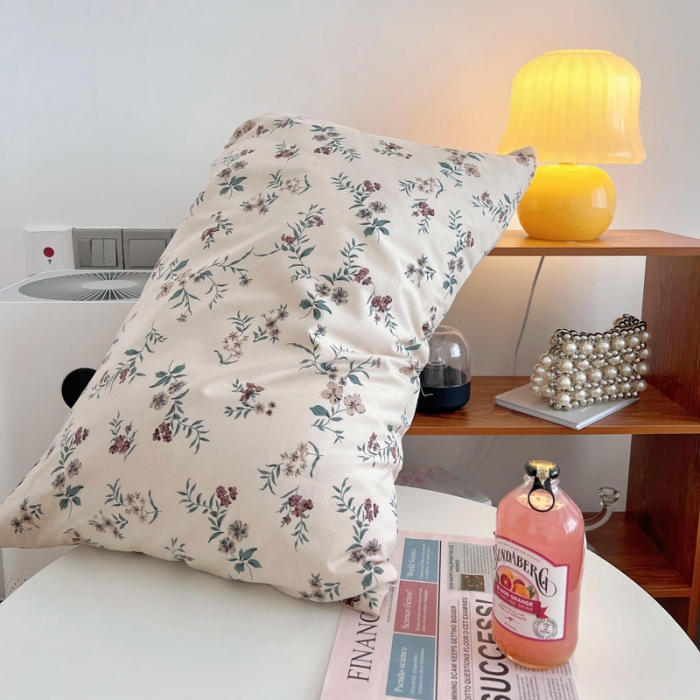 91家纺网 家纺一手货源 找家纺 艾沁 2022新款复古碎花纯棉四件套 古藤花