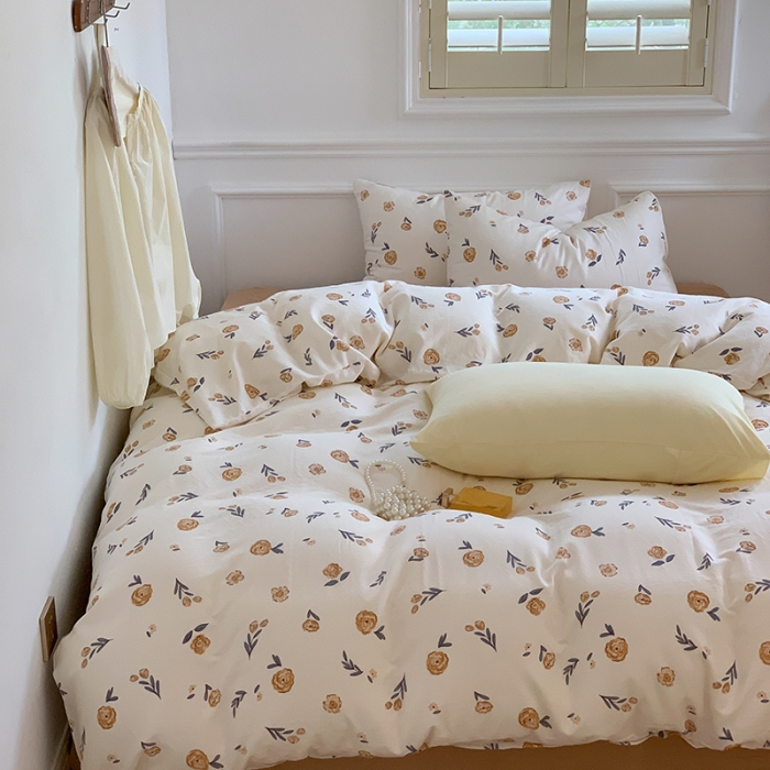 91家纺网 家纺一手货源 找家纺 黛馨 2025新款A类小清新双层纱四件套（实拍） 小资情调