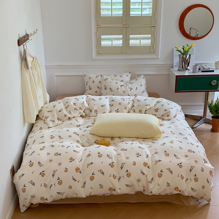 91家纺网 家纺一手货源 找家纺 黛馨 2025新款A类小清新双层纱四件套（实拍） 小资情调