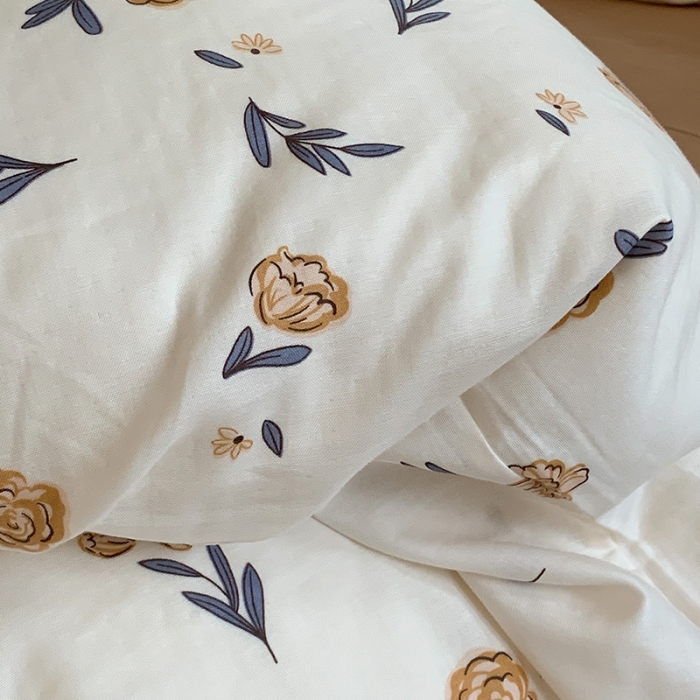 91家纺网 家纺一手货源 找家纺 黛馨 2025新款A类小清新双层纱四件套（实拍） 小资情调