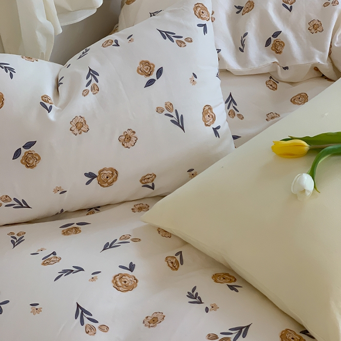 91家纺网 家纺一手货源 找家纺 黛馨 2025新款A类小清新双层纱四件套（实拍） 小资情调