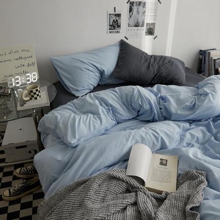 91家纺网 家纺一手货源 找家纺 （总）优承佳 2023新款简约亲肤磨毛四件套系列