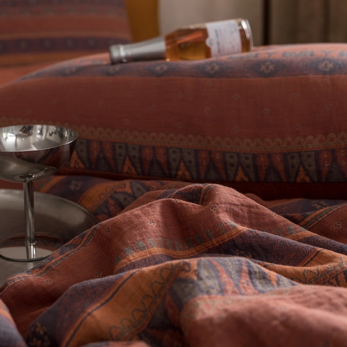 91家纺网 家纺一手货源 找家纺 黛馨 2023新款复古双层纱四件套 爱在西元前-2