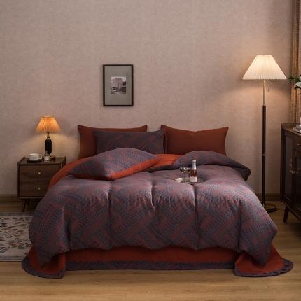 黛馨 2023新款复古双层纱四件套 宝莉娅-1