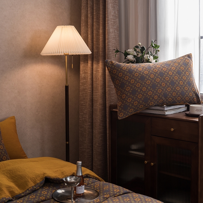 91家纺网 家纺一手货源 找家纺 黛馨 2023新款复古双层纱四件套 花舞-1