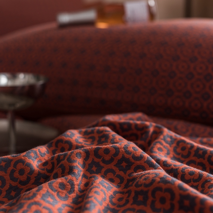 91家纺网 家纺一手货源 找家纺 黛馨 2023新款复古双层纱四件套 紫苏-2