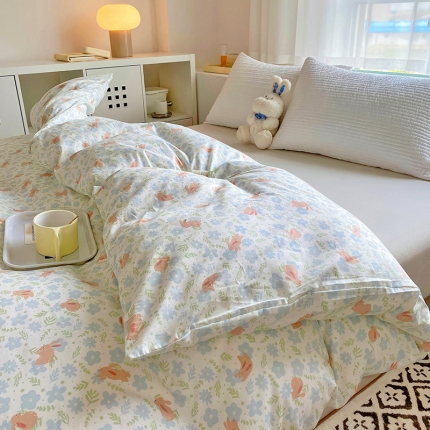 91家纺网 家纺一手货源 找家纺 （总）田野 2022新款40支13372全棉单被套