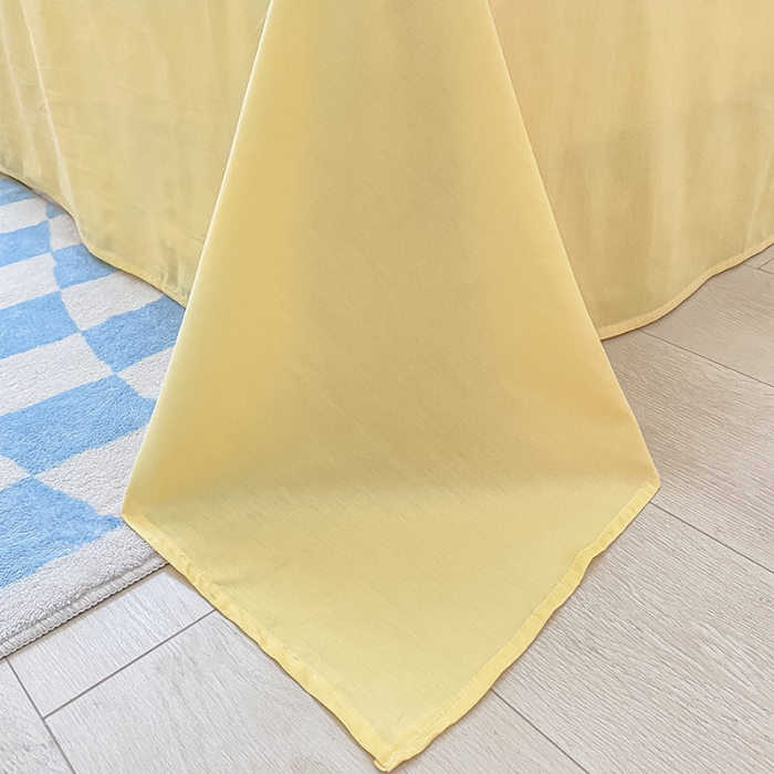 91家纺网 家纺一手货源 找家纺 桃子家居 2022新款ins小清新奶油卡通纯棉系列四件套 格子小花