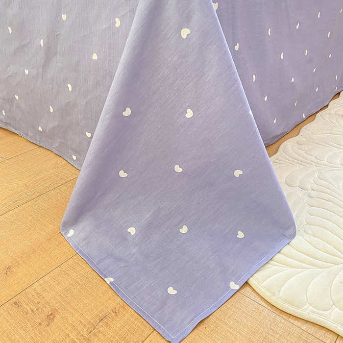 91家纺网 家纺一手货源 找家纺 桃子家居 2022新款ins小清新奶油卡通纯棉系列四件套 桔子熊