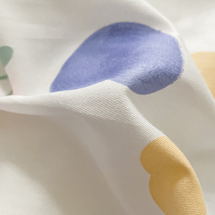 91家纺网 家纺一手货源 找家纺 桃子家居 2022新款ins小清新奶油卡通纯棉系列四件套 兰心兔