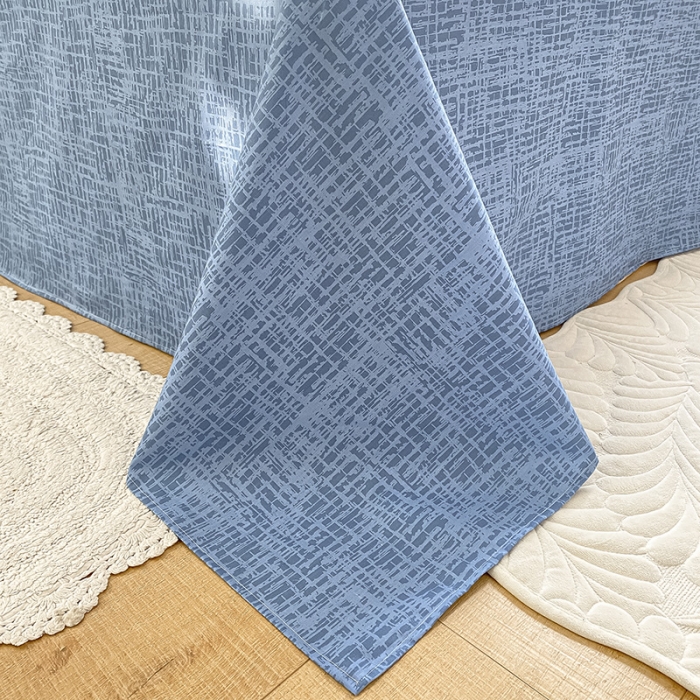 91家纺网 家纺一手货源 找家纺 桃子家居 2022新款ins小清新奶油卡通纯棉系列四件套 蓝色多多鸭