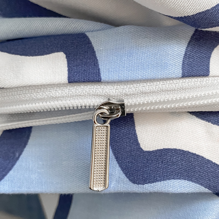 91家纺网 家纺一手货源 找家纺 桃子家居 2022新款ins小清新奶油卡通纯棉系列四件套 蓝色多多鸭