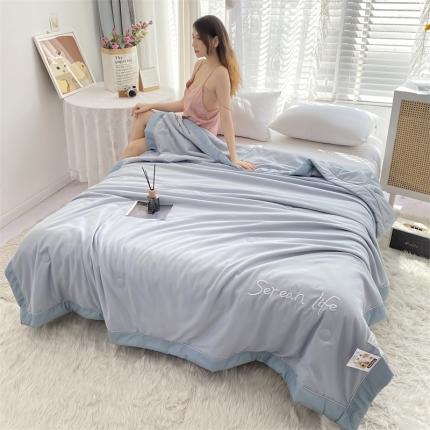 91家纺网 家纺一手货源 找家纺 总米乐被业 2025新款凉感绣花大豆夏被空调被被子被芯